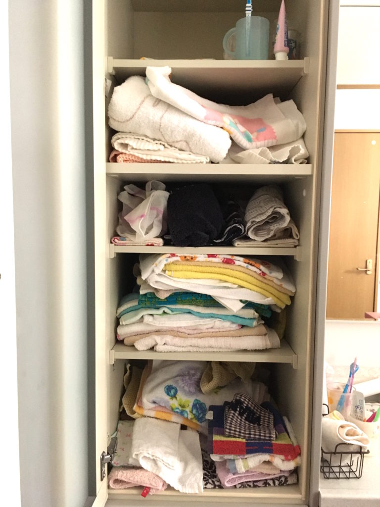 【1F_お風呂場】1日の洗濯枚数から考える我が家のタオル必要量〜未使用の粗品タオルの棚卸しをしました